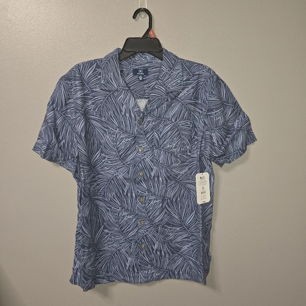 George Men's Medium (38-40) Button Down Camp Shirt New w/ Tags! - Picture 1 of 5